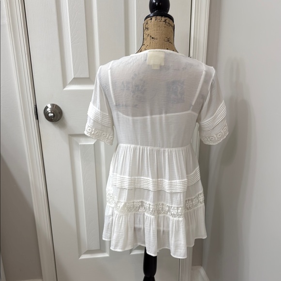 Anthropologie MAEVE  White Lace Top - Picture 3 of 7